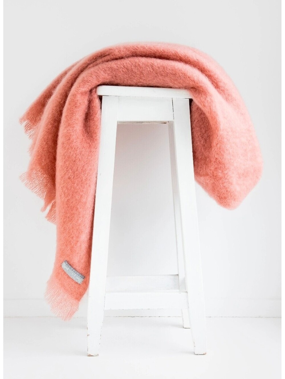 Masterweave Textiles Pink Mohair Knee Throw Blanket